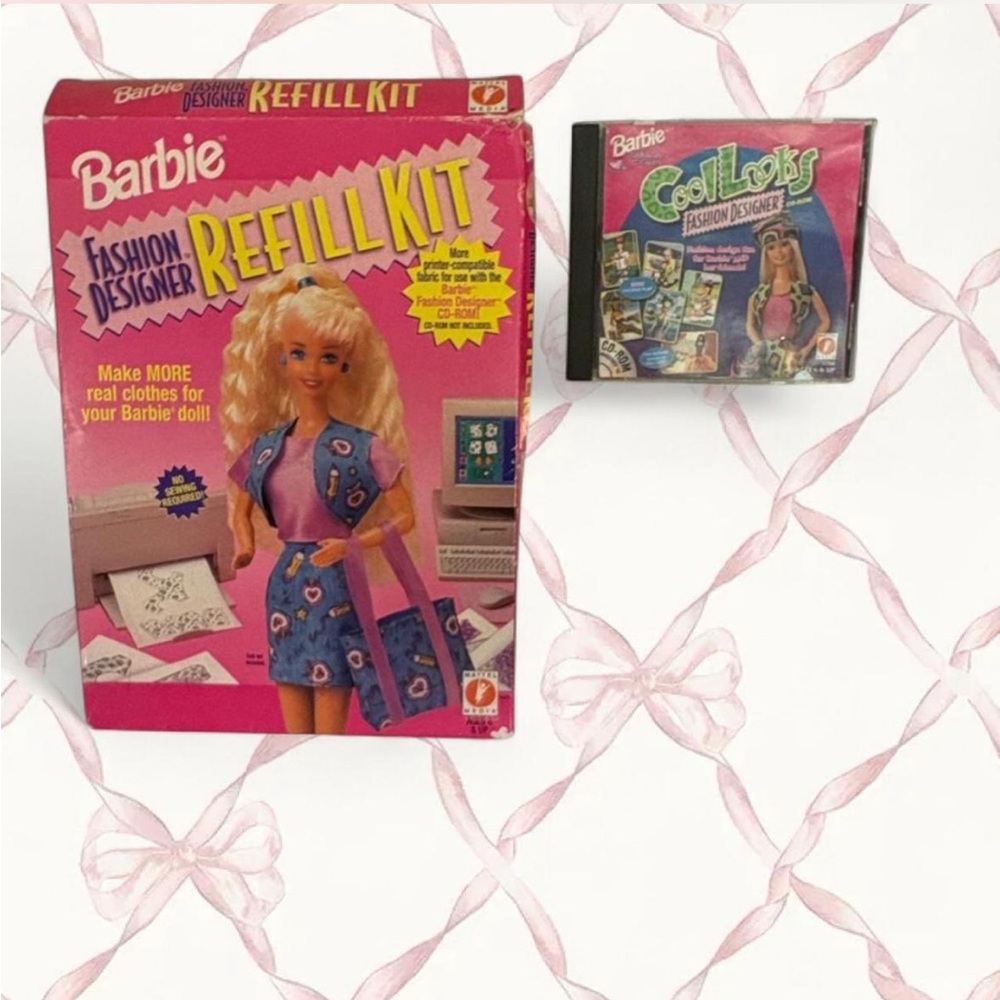 Barbie Fashion Designer Refill Kit with CD - Pink and Blue
